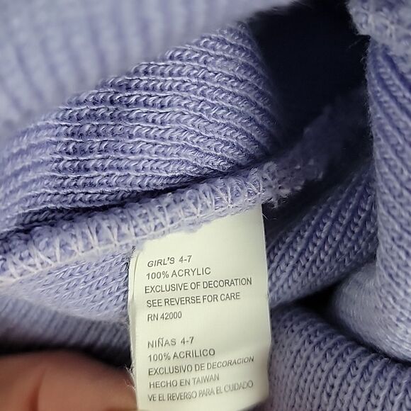 Knitted beanie with snowman - Picture 5 of 7